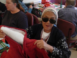 old woman wearing shades